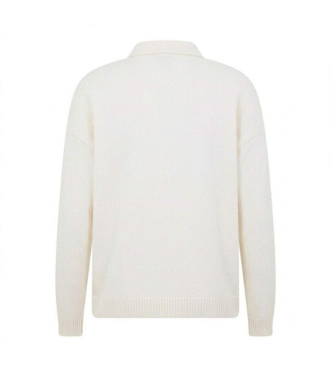 Mens Long-sleeved Polo Shirt Cream Capo-2