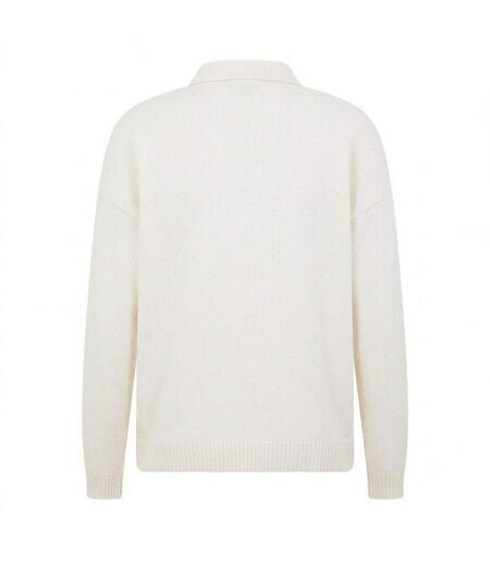 Mens Long-sleeved Polo Shirt Cream Capo