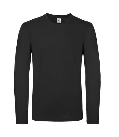 B&C Mens E150 Long Sleeve T-Shirt (Black) - UTRW6527