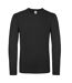 B&C Mens E150 Long Sleeve T-Shirt (Black)