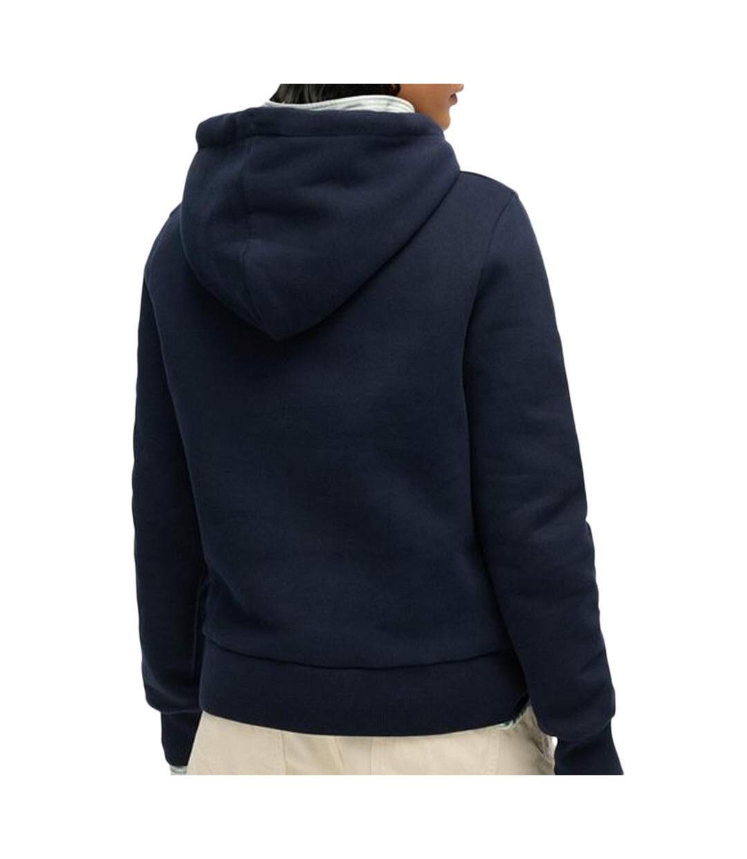 Sweat marine femme superdry floral hood - l-2
