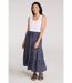 Womens/ladies palermo tiered midi skirt navy Mountain Warehouse-1
