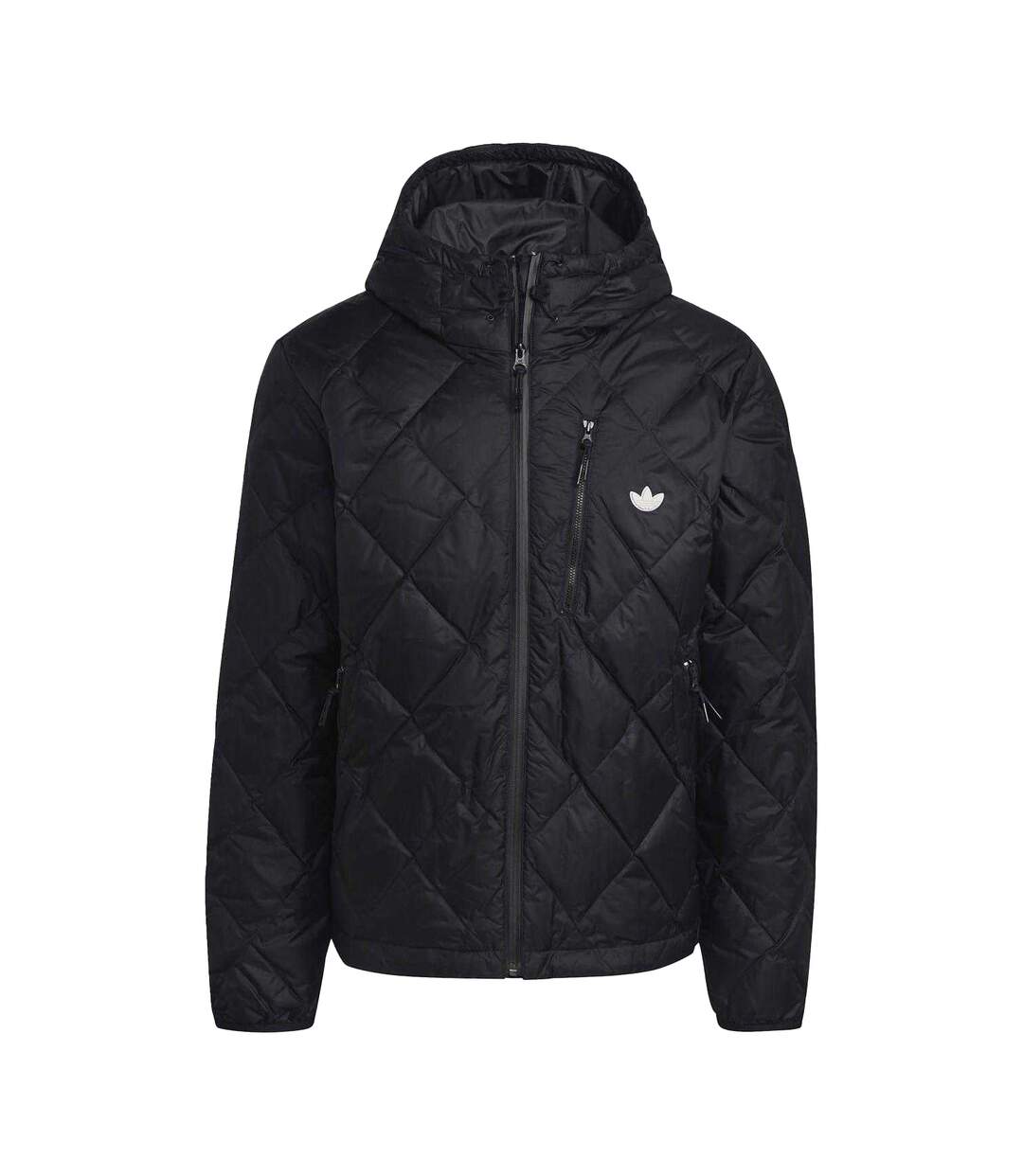Unisex Adult Regular Hooded Jacket Black Adidas-2