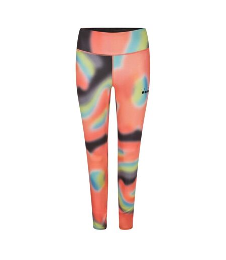 Legging Entraînement Femme Noir Corail Diadora