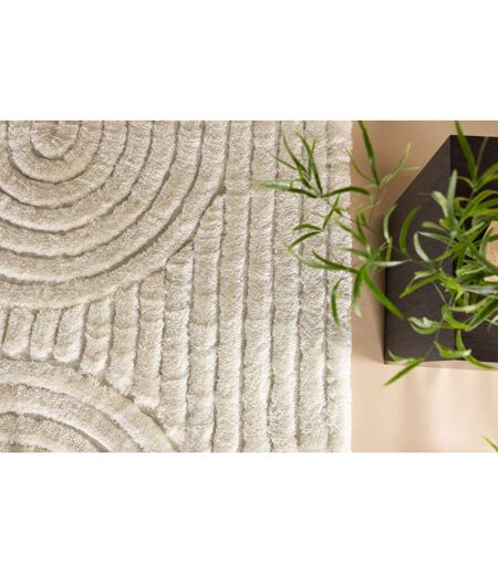 Tapis Déco Texturé Niklas 160x230cm Blanc