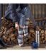 Ladies Amara Two Tone Stripe Patterned Thermal Socks-5