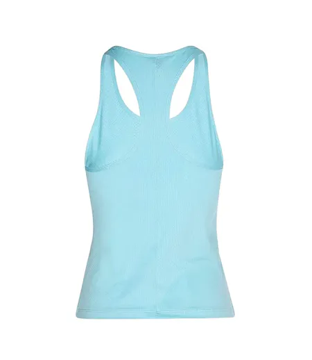 Womens/ladies Tech Sleeveless Tank Top Blue Haze White Under Armour