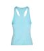 Womens/ladies Tech Sleeveless Tank Top Blue Haze White Under Armour-3