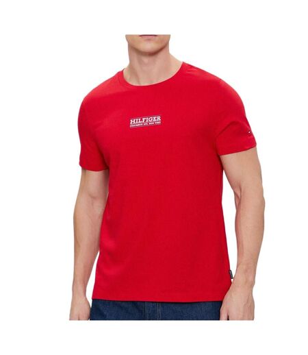 T-shirt Rouge Homme Tommy Hilfiger Small Hilfiger - L