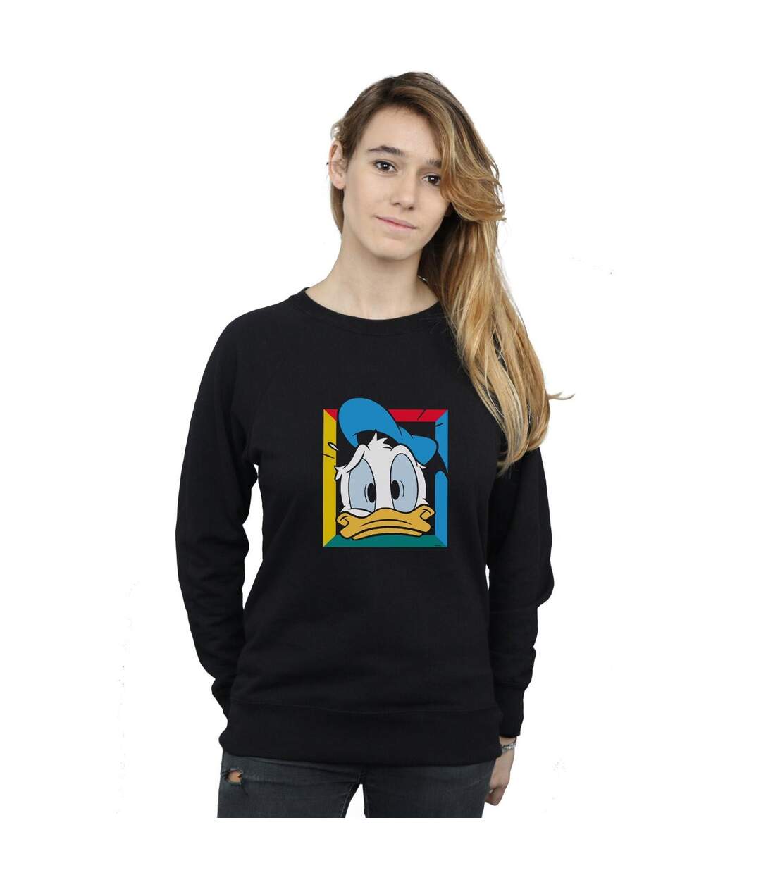 Disney Sweatshirt Donald Duck paniqué - Femmes/Ladies (Noir) - UTBI27902-2