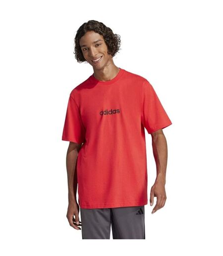 T-shirt Motif/style Linéaire Homme Rouge Orange Adidas