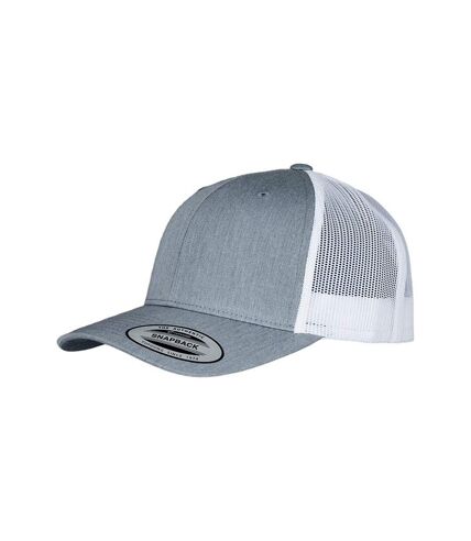 Casquette trucker retro adulte gris / blanc Flexfit