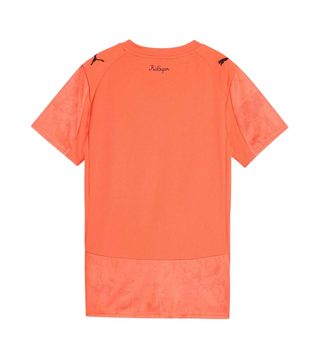 Womens/ladies Kidsuper Manchester City Fc Goalkeeper Jersey Neon Orange Puma-3
