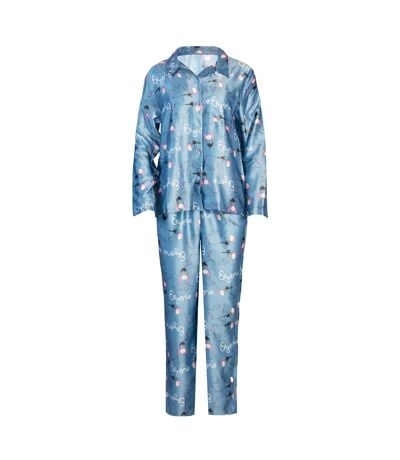 Ensemble De Pyjama Long Motif Bourriquet Femme Bleu Winnie The Pooh