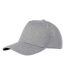 Manu 5 panel stretch baseball cap heather grey Elevate