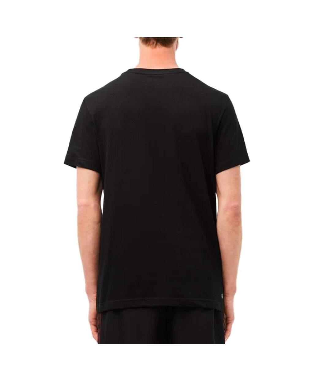 T-shirt noir homme lacoste th2508-2