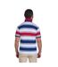 Polo Motif/style Rayures Larges Homme Bleu Marine Blanc Rouge Raging Bull-3