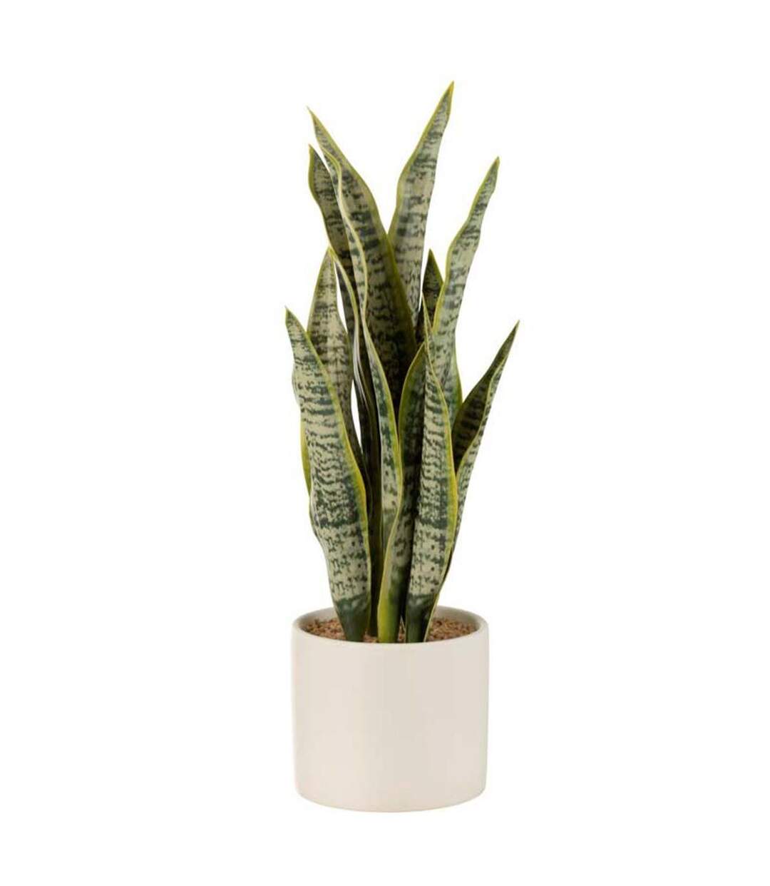 Plante Artificielle en Pot Sansevieria 37cm Vert-1