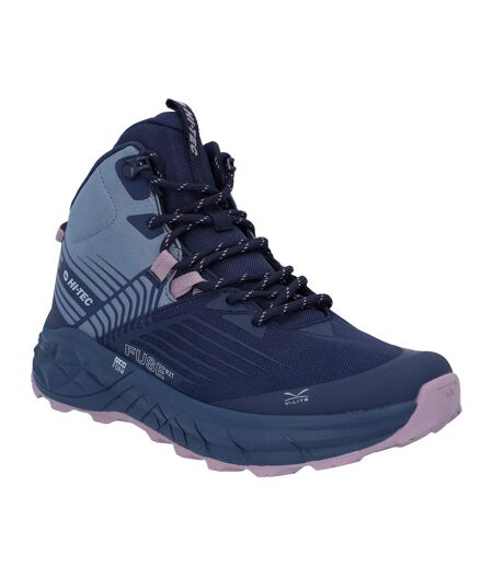 Bottes Mi-hautes Fuse Trail Femme Gris Bleu Foncé Hi-Tec