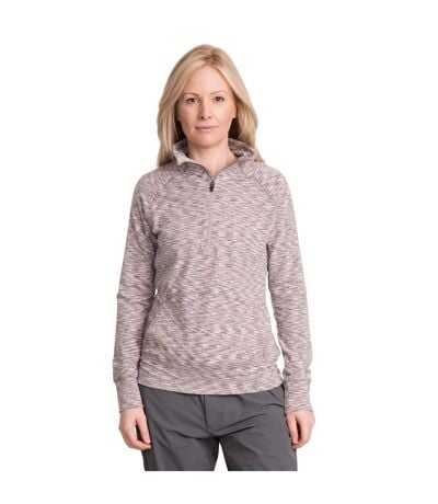 Moxie Haut Polaire À Col Zippé Femme Gris Marne Trespass