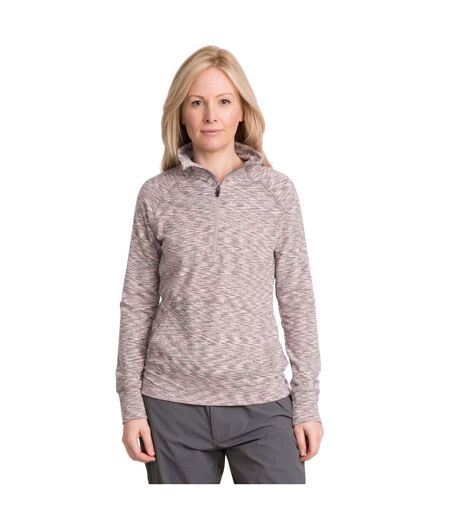 Moxie Haut Polaire À Col Zippé Femme Gris Marne Trespass