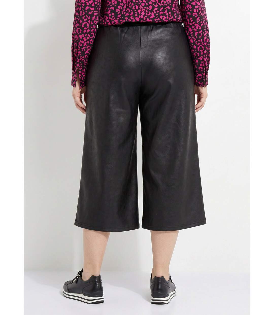 Jupe-culotte maille unie aspect peau-2