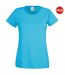 T-shirts manches courtes femmes bleu vif Fruit of the Loom-1