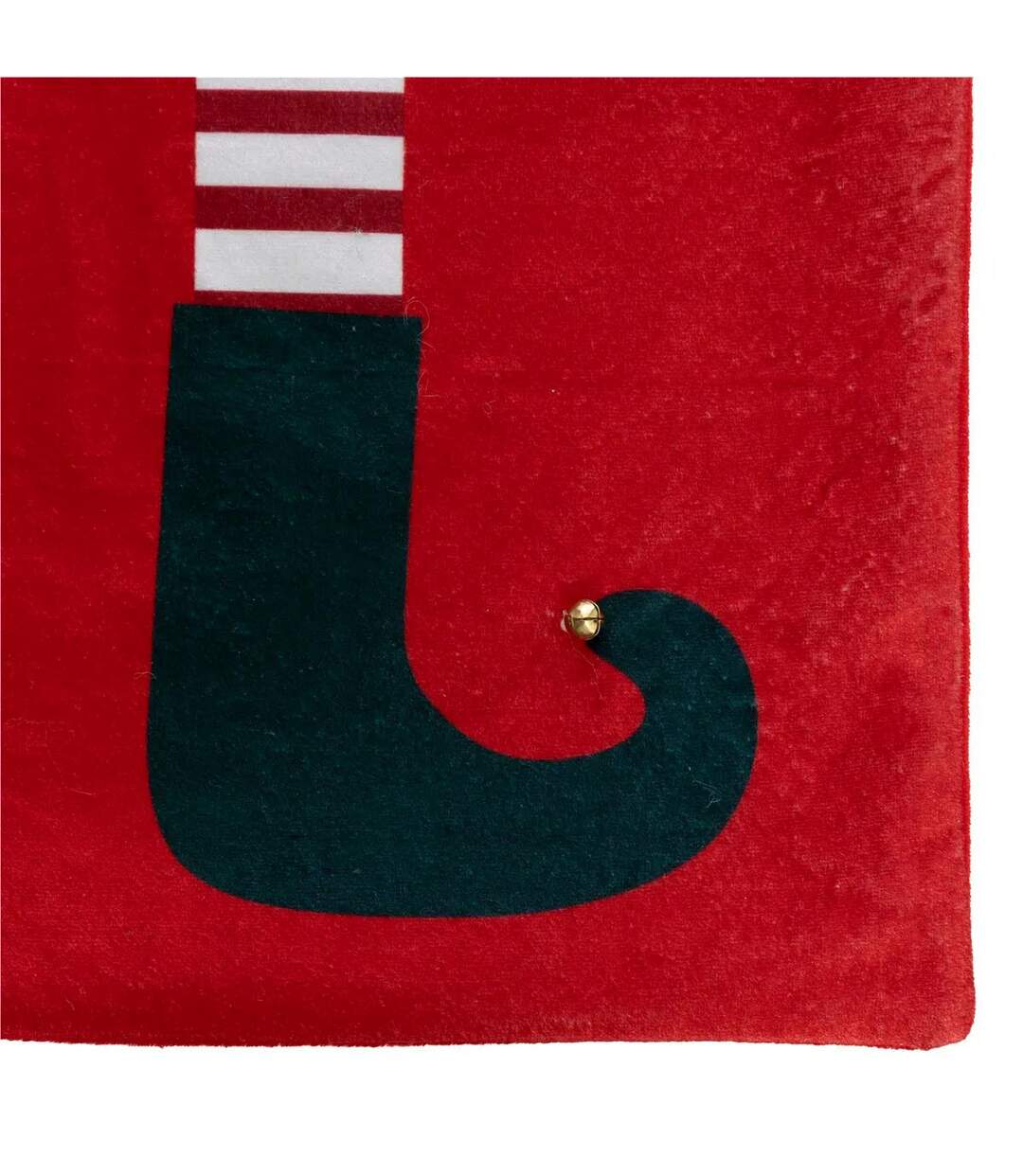 Hotte de Noël en Velours Lutin 70cm Rouge-2