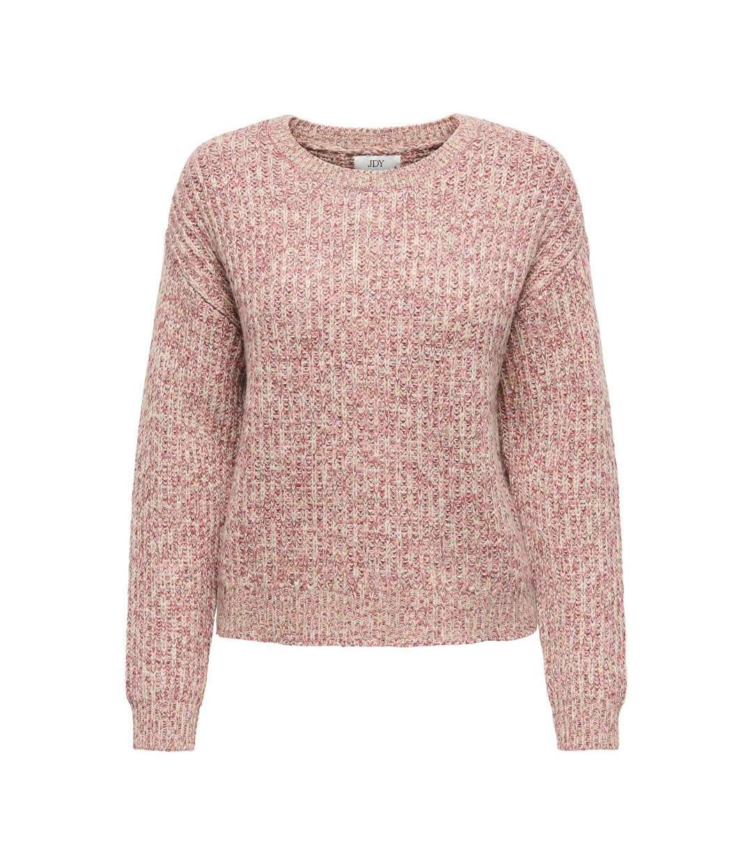 Pull rose/écru femme jdy yandi-1