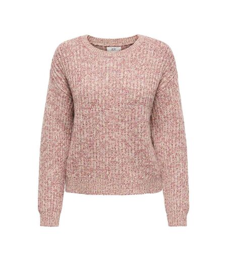 Pull rose/écru femme jdy yandi