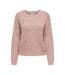 Pull rose/écru femme jdy yandi-1