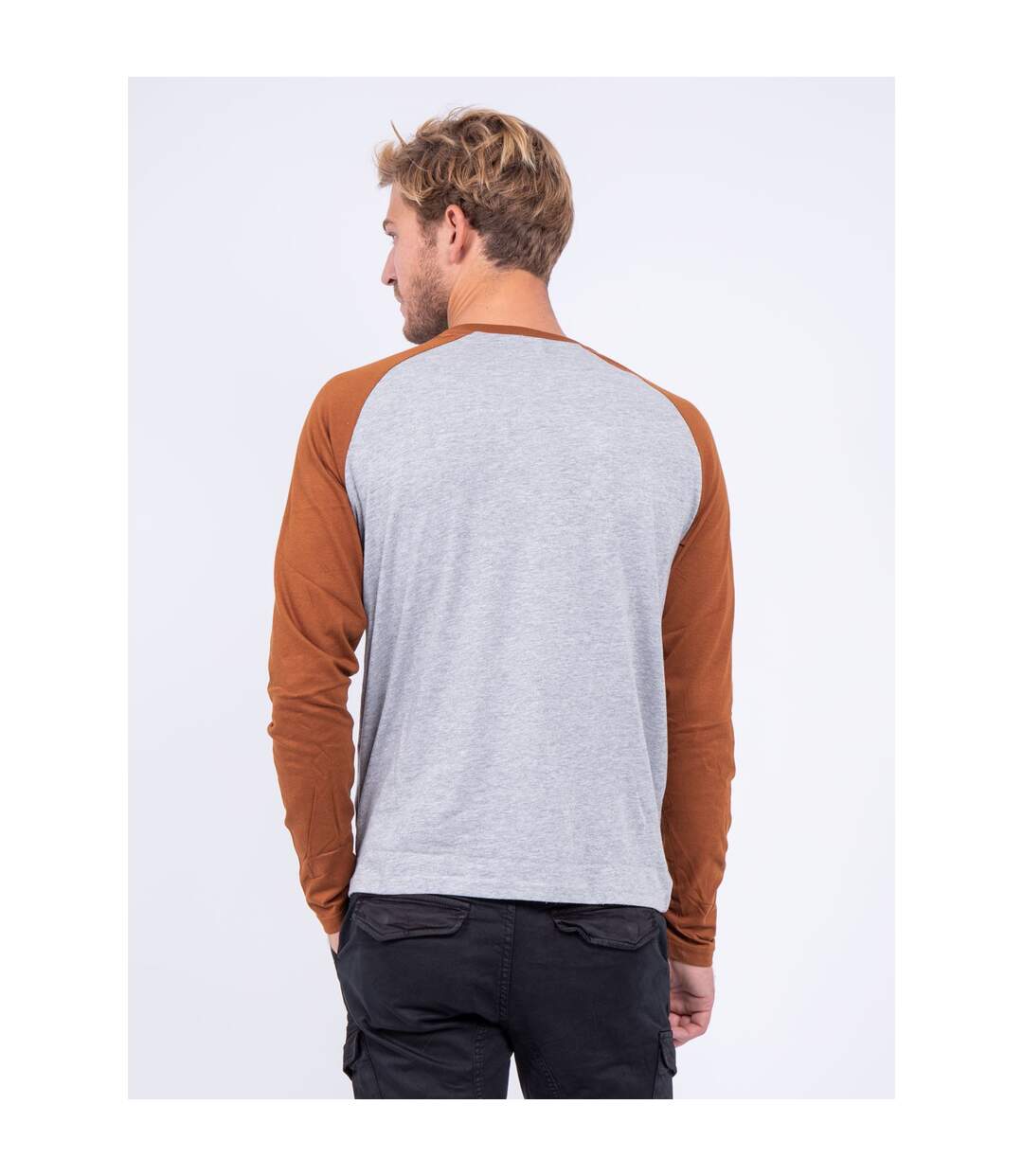 T-shirt manches longues col rond pur coton JANDAT-2