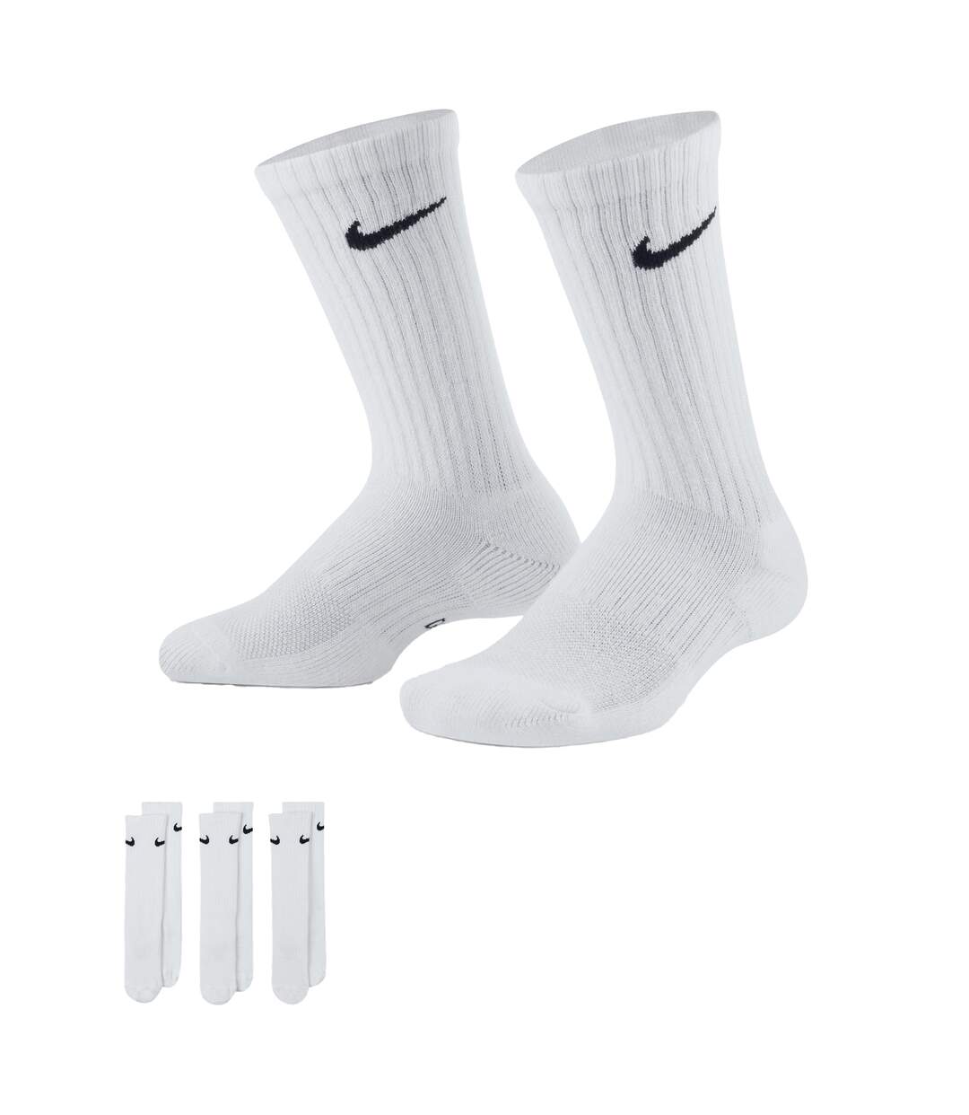 Lot De 3  Chaussettes Tous Les Jours Adulte Blanc Nike-3
