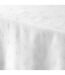 Nappe Imprimée Jacquard Étoiles 140x300cm Blanc-2