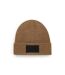 Bonnet Adulte Marron Clair Noir Beechfield-4
