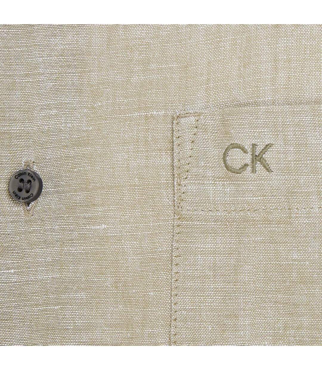 Chemise Homme Vert Calvin Klein-4