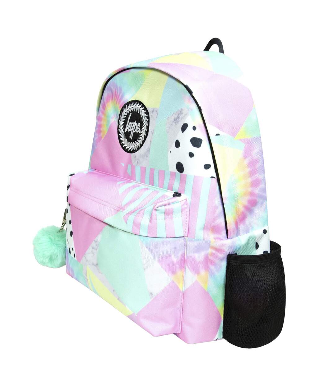 Kids Backpack Multi Pastel Collage Design | Lightweight School Bag-4