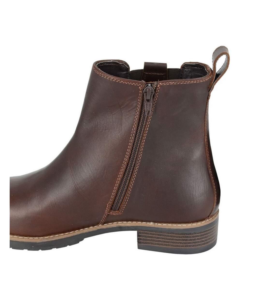 Bottines Chelsea Femme Marron Woodland-3