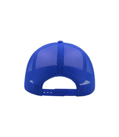 Casquette Style Trucker Rapper Mixte Bleu Roi Blanc Atlantis
