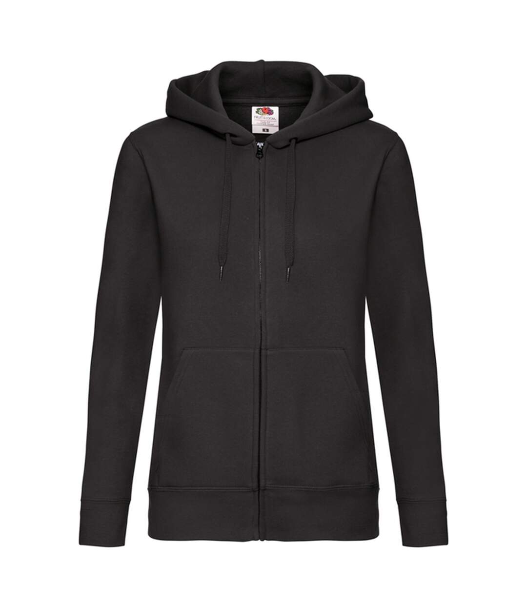 Sweat À Capuche Premium Sweat Femme Noir Fruit Of The Loom-1