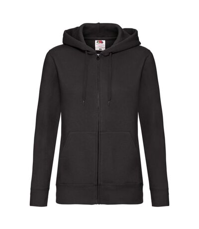Sweat À Capuche Premium Sweat Femme Noir Fruit Of The Loom