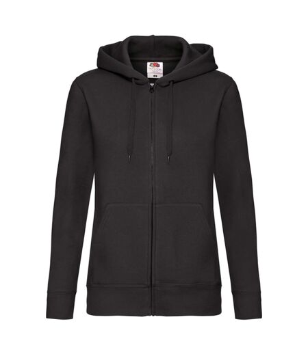 Sweat À Capuche Premium Sweat Femme Noir Fruit Of The Loom