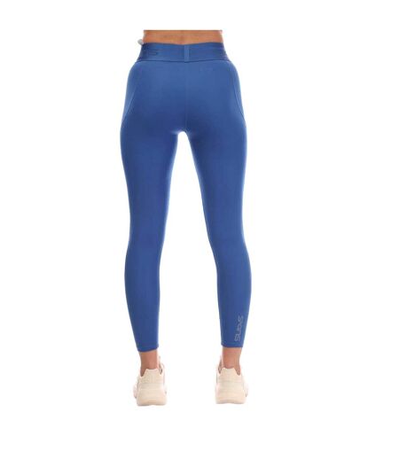 Womens/ladies Series-2 Long Leggings Blue Skins