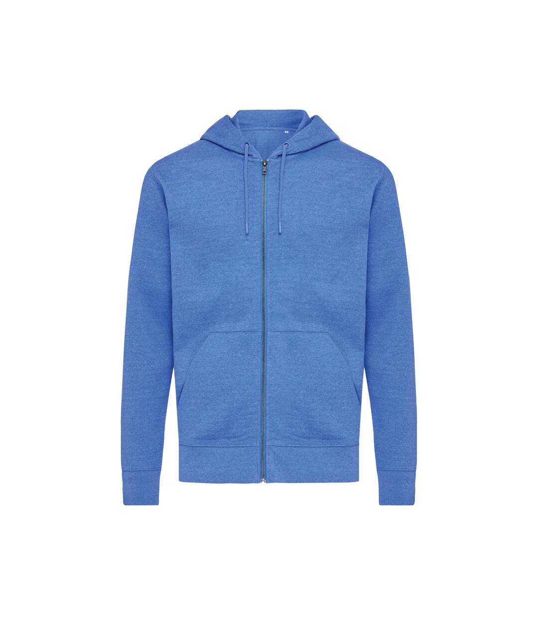 Unisex Adult Abisko Recycled Cotton Full Zip Hoodie Heather Blue Iqoniq-2