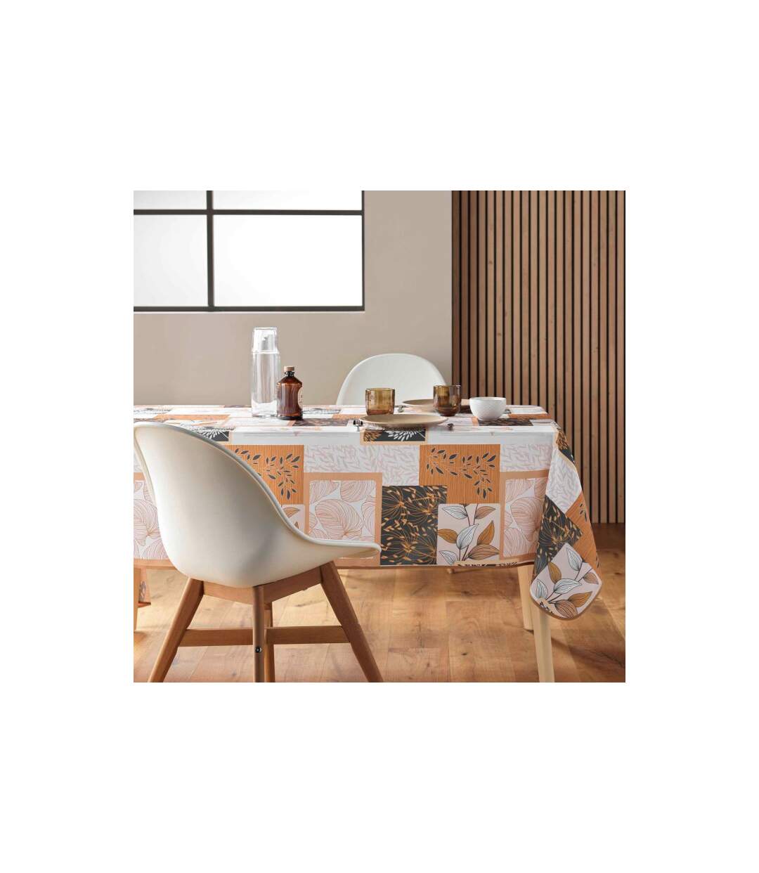Nappe Antitache Imprimé Faya 150x240cm Naturel-4