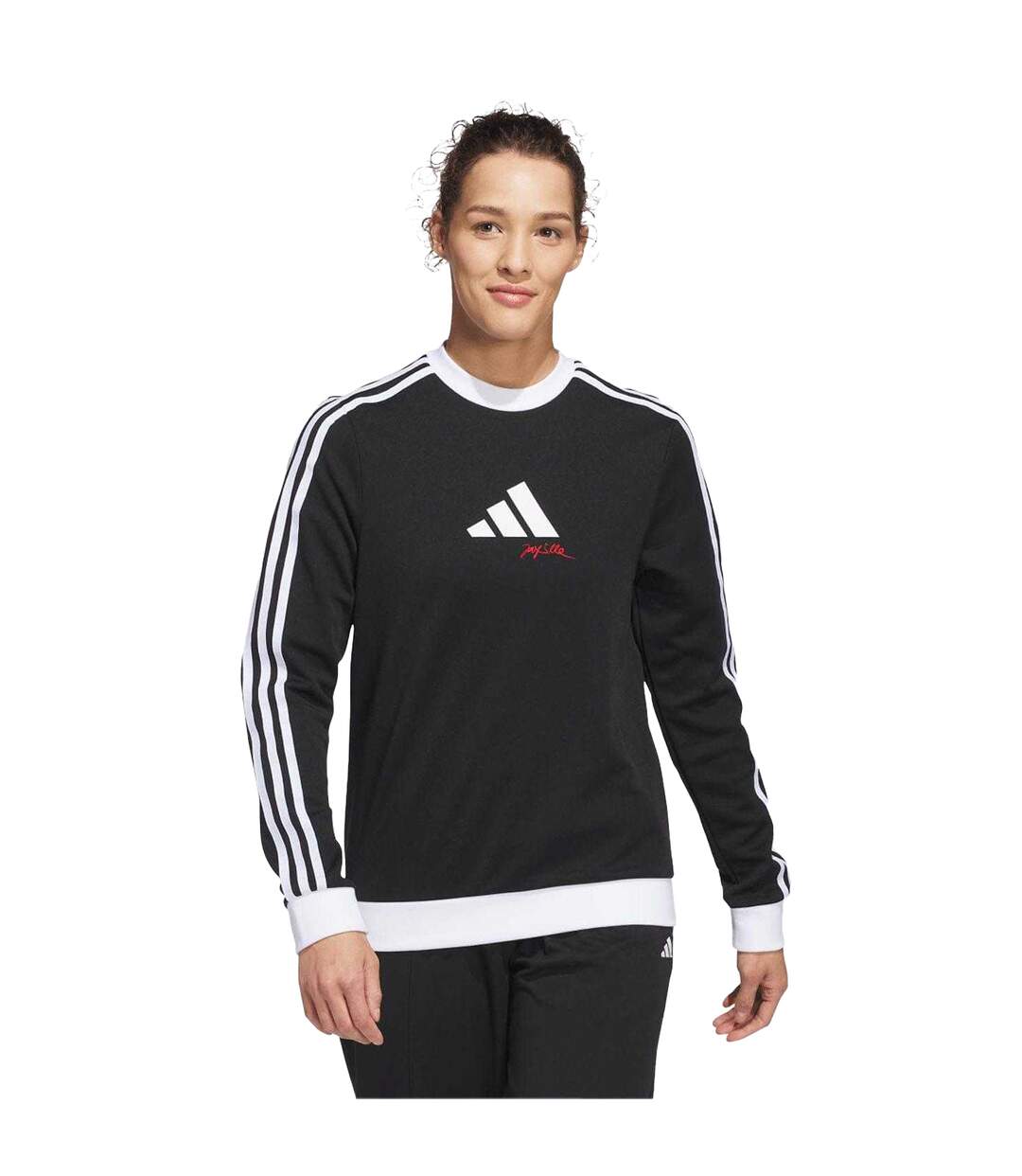 Sweat Manches Longues Golf Femme Noir Adidas-1
