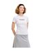 Womens/ladies Catch Footballs Not Feelings Cotton Blend T-shirt Bright White JJXX-4