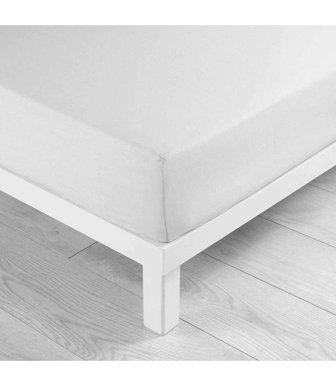 Drap Housse Microfibre Oscar 90x190cm Blanc-3