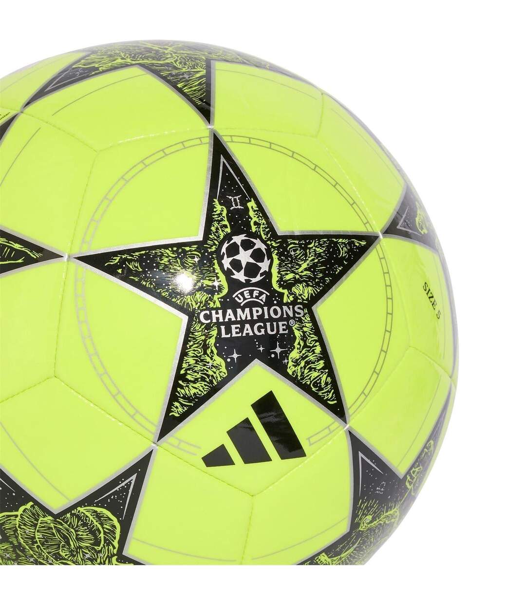 Uefa Champions League Football 4 Yellow Jet Black Adidas-4