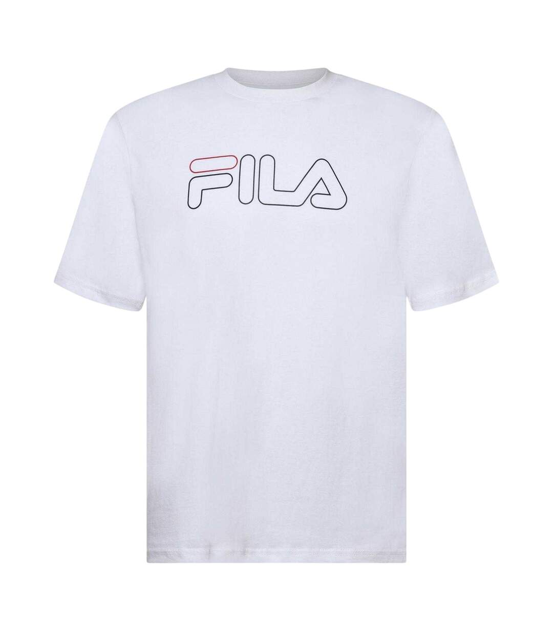 Mens Harrison Logo Cotton T-shirt White Fila-1